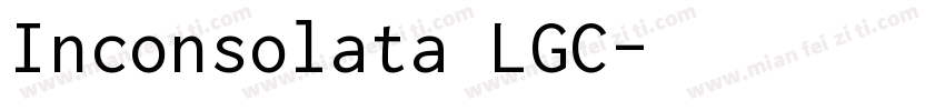 Inconsolata LGC字体转换